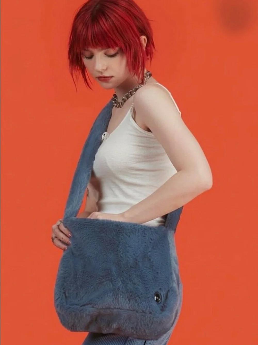 UNIF Faye Bag - Blue Fuzzy